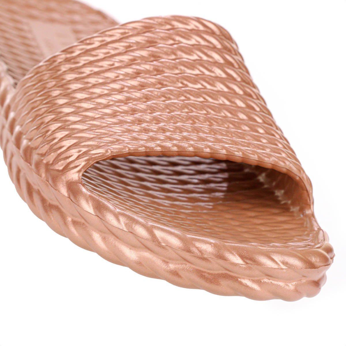 Chinelo Slide Brizza Arezzo EVA Marrocos Ambar Metal - Feminino Amarelo 7