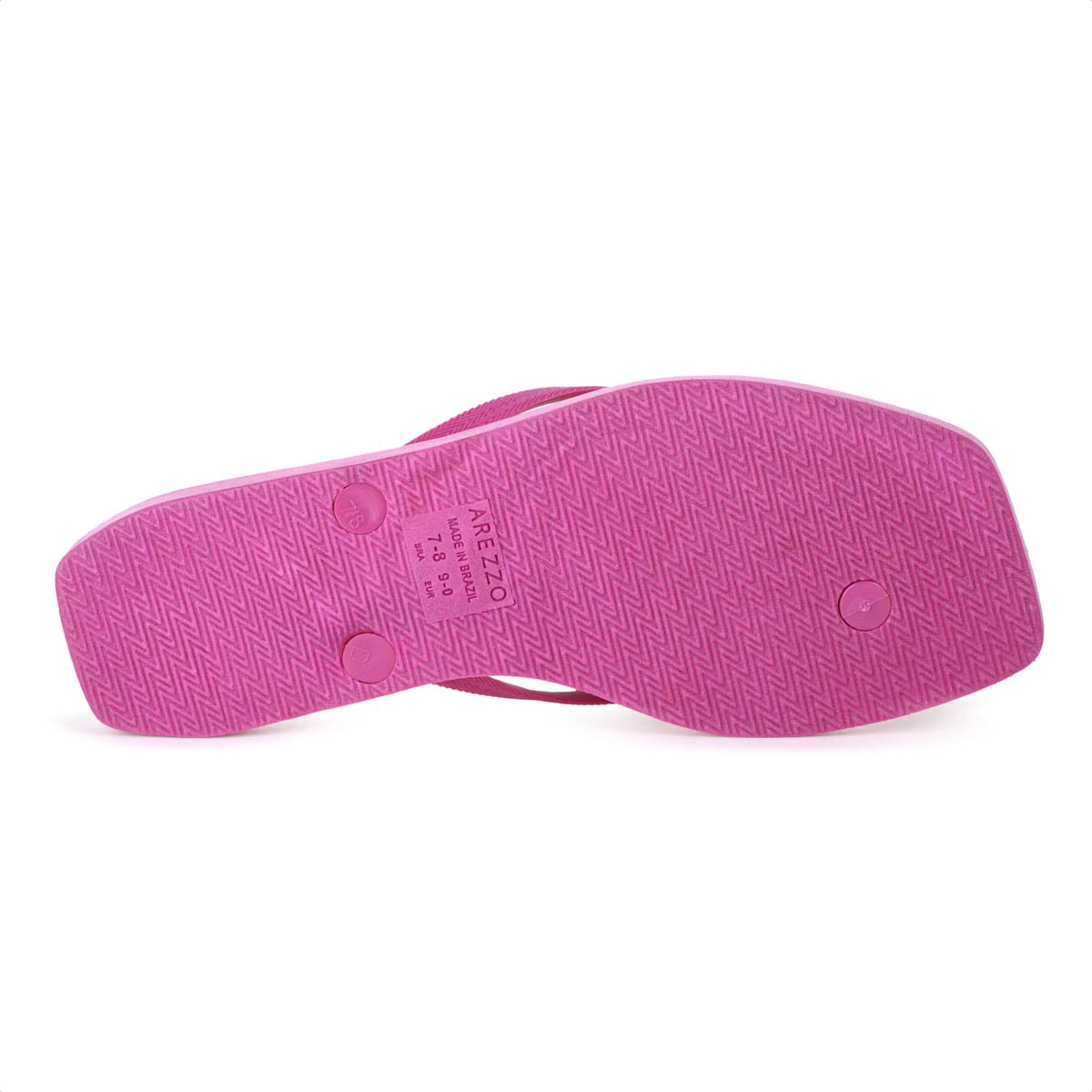 Chinelo Brizza Arezzo Bico Quadrado Rosa e Marrom - Feminino Rosa 6