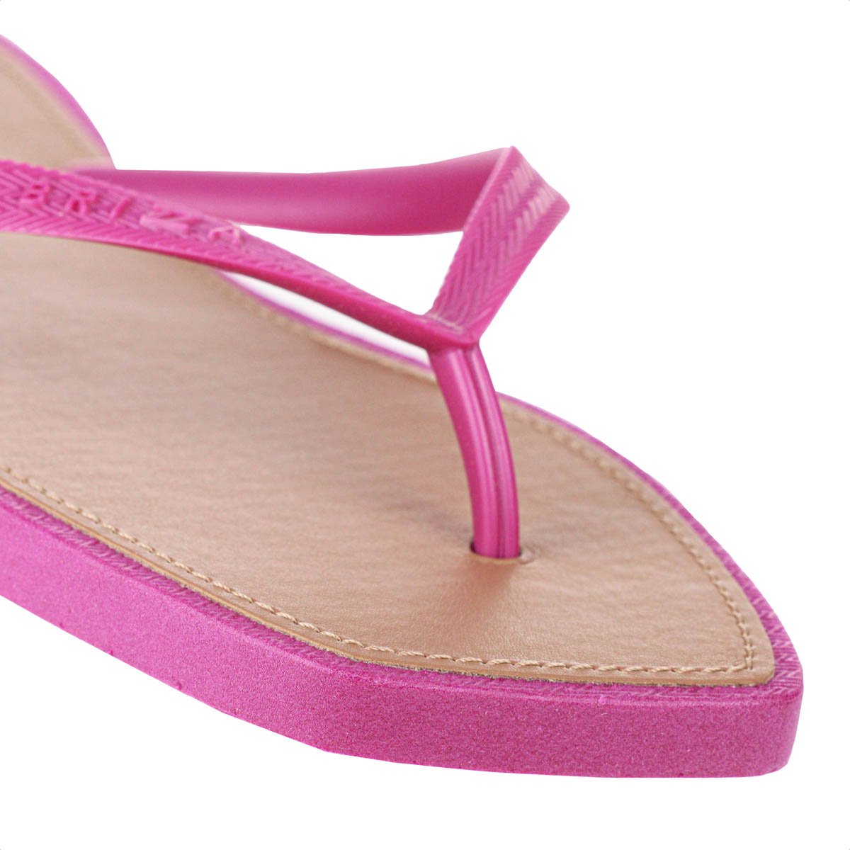 Chinelo Brizza Arezzo Bico Quadrado Rosa e Marrom - Feminino Rosa 7