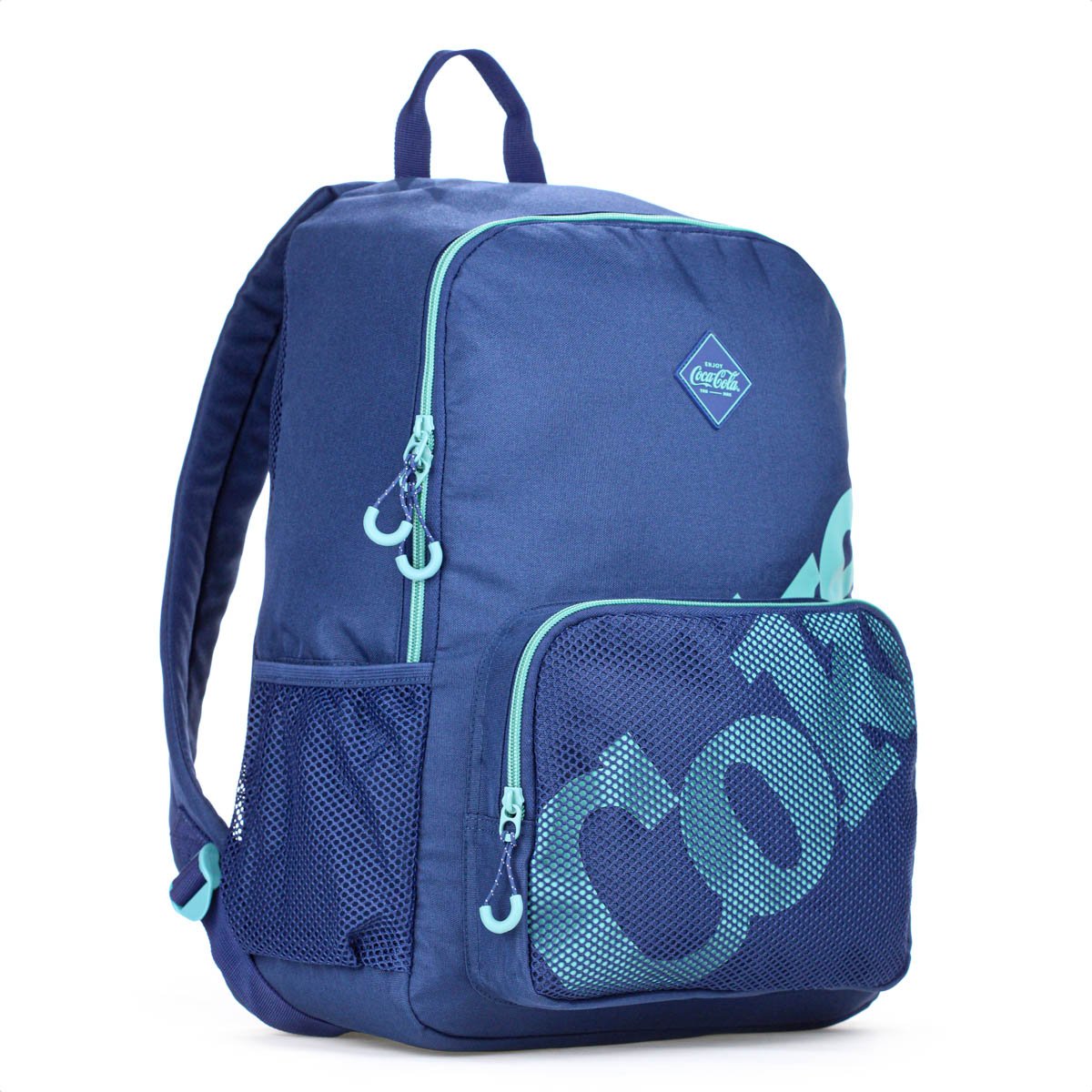 Mochila Coca Cola Mesh Sortido - Unico Azul 2