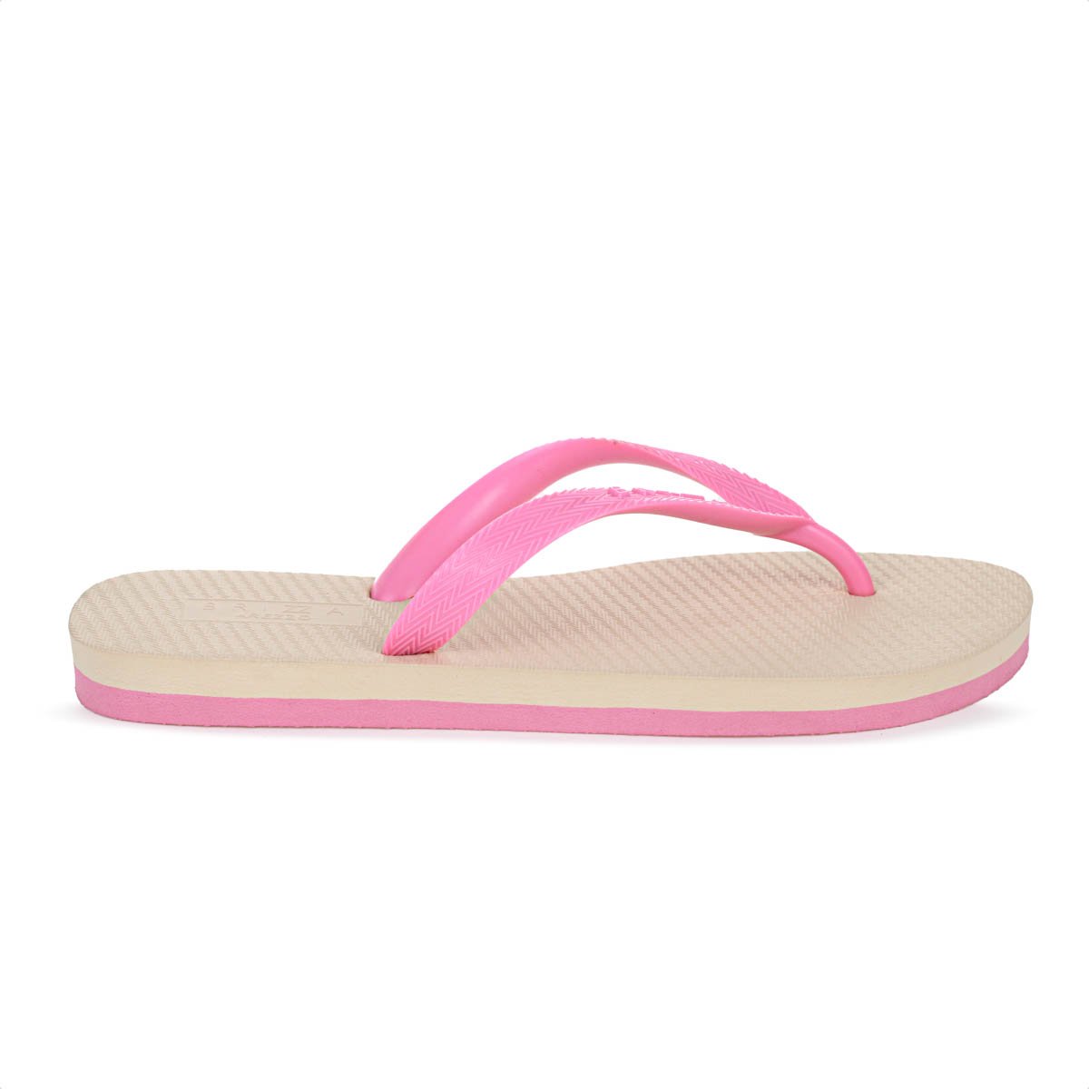 Chinelo Brizza Arezzo Tira Duo Bicolor Roma Basics Rosa - Feminino Rosa 4