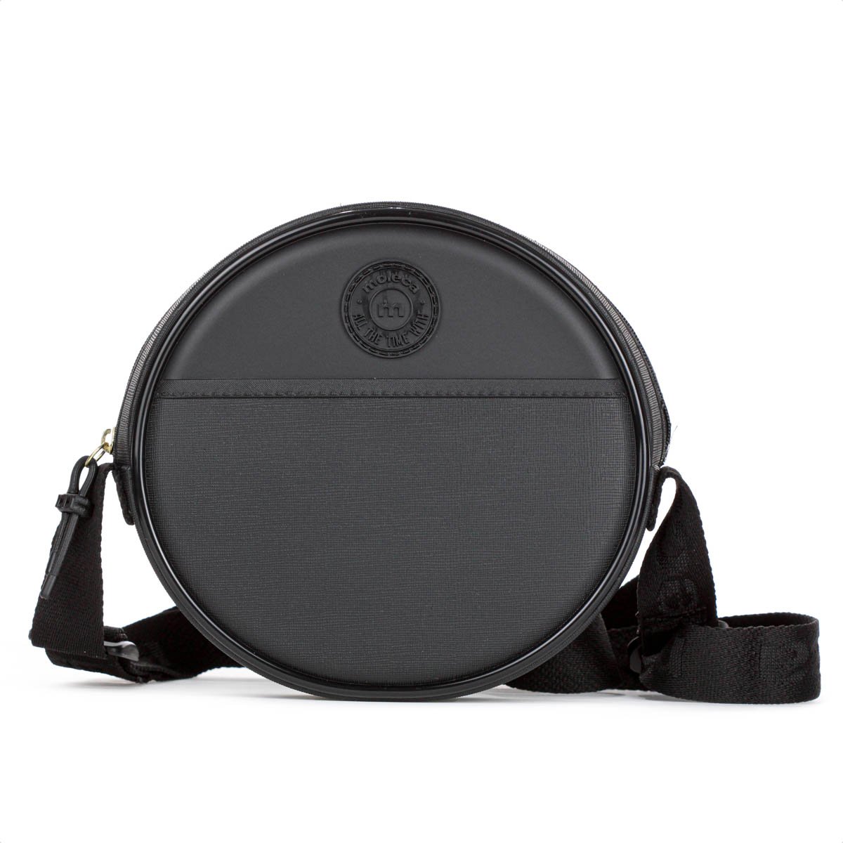 Bolsa Moleca Redonda Transversal Preto - Feminino Preto 4
