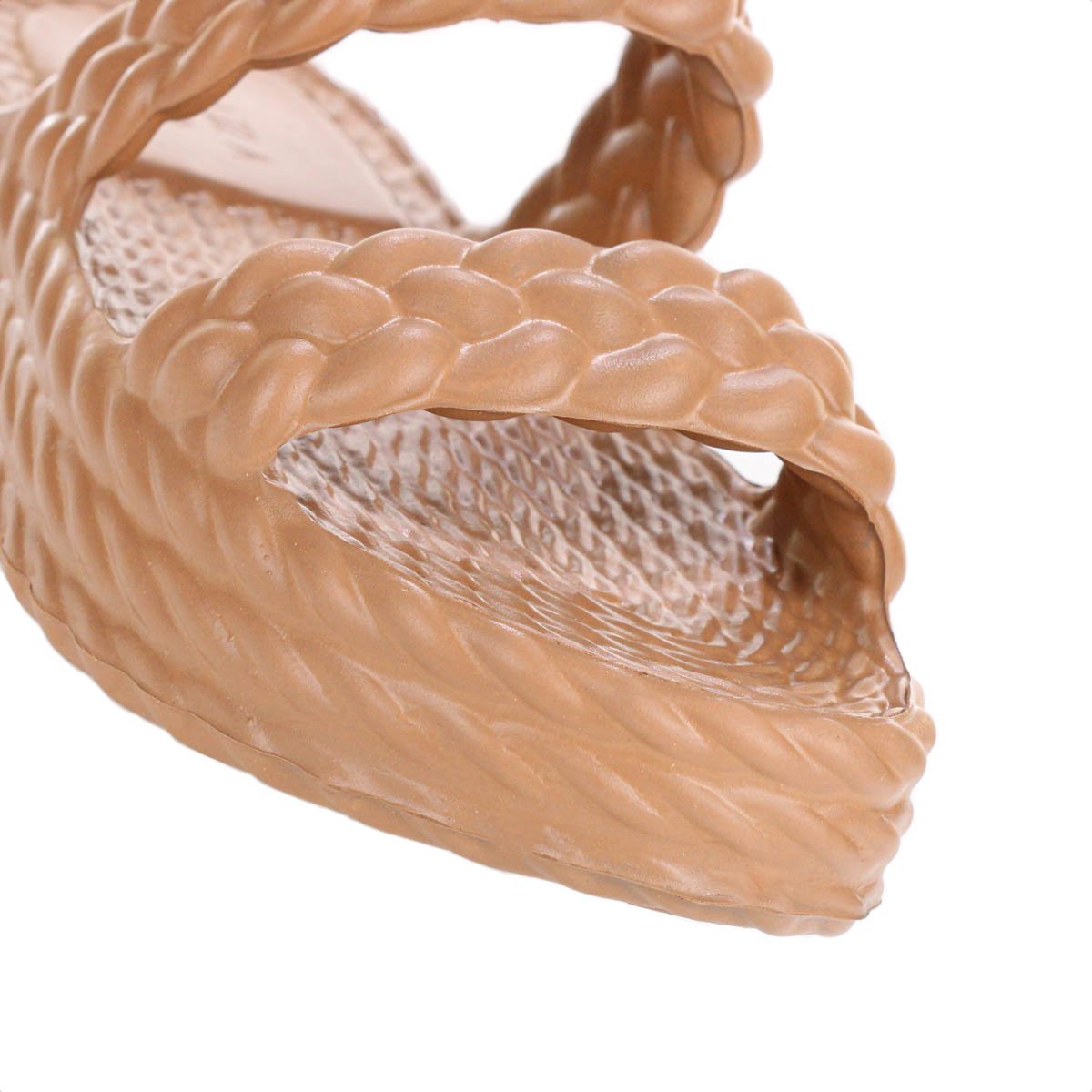 Sandalia Brizza Arezzo EVA Salto Baixo Bege  - Feminino Bege 7