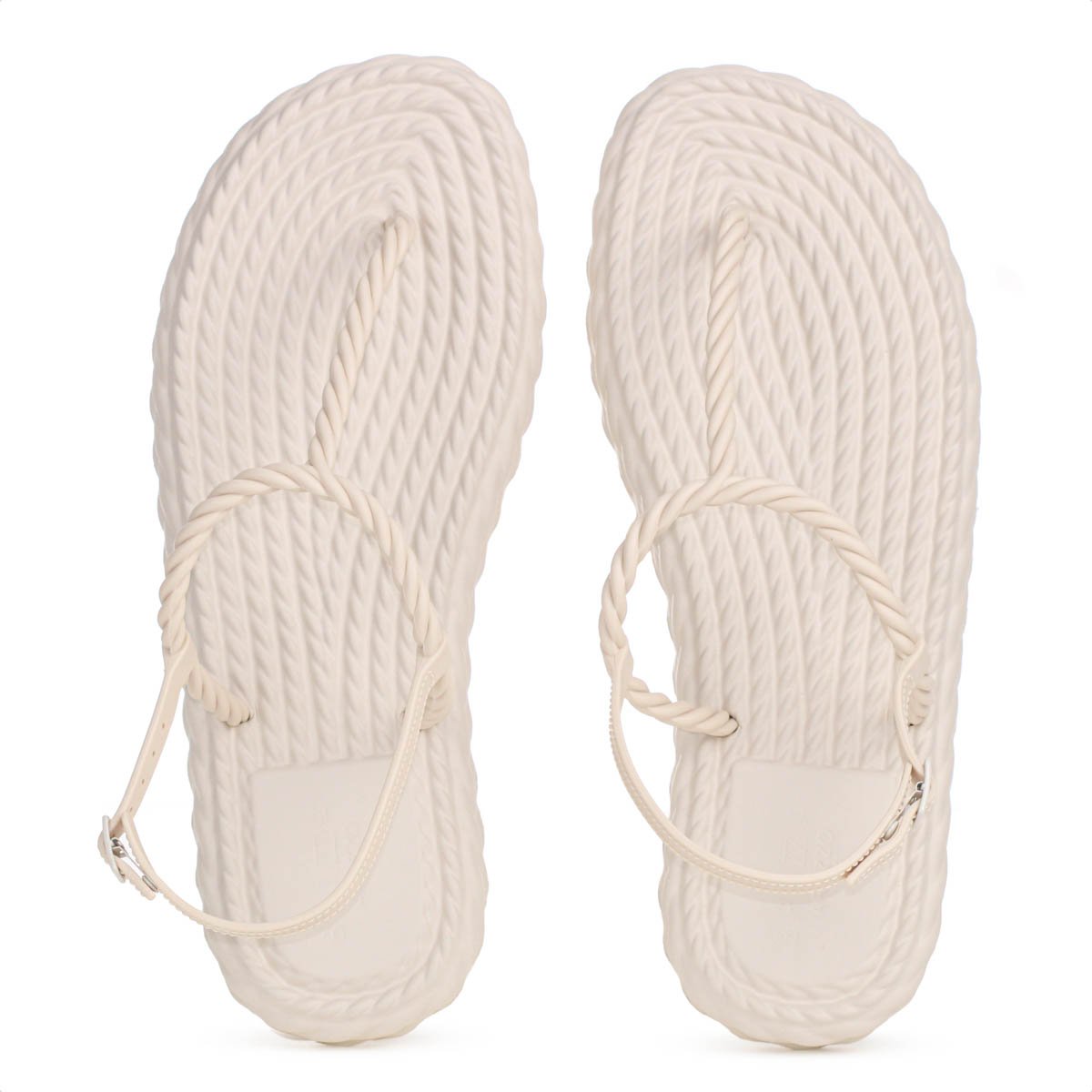 Sandalia Brizza Arezzo Thong Slim Marrocos Bege - Feminino Bege 2