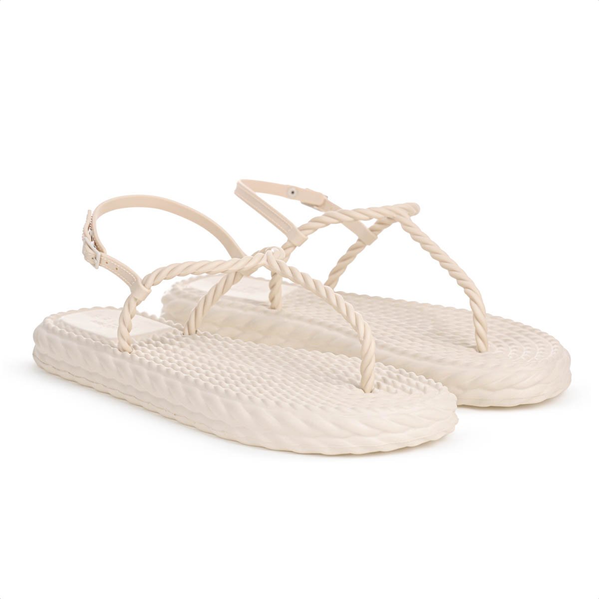 Sandalia Brizza Arezzo Thong Slim Marrocos Bege - Feminino Bege 3