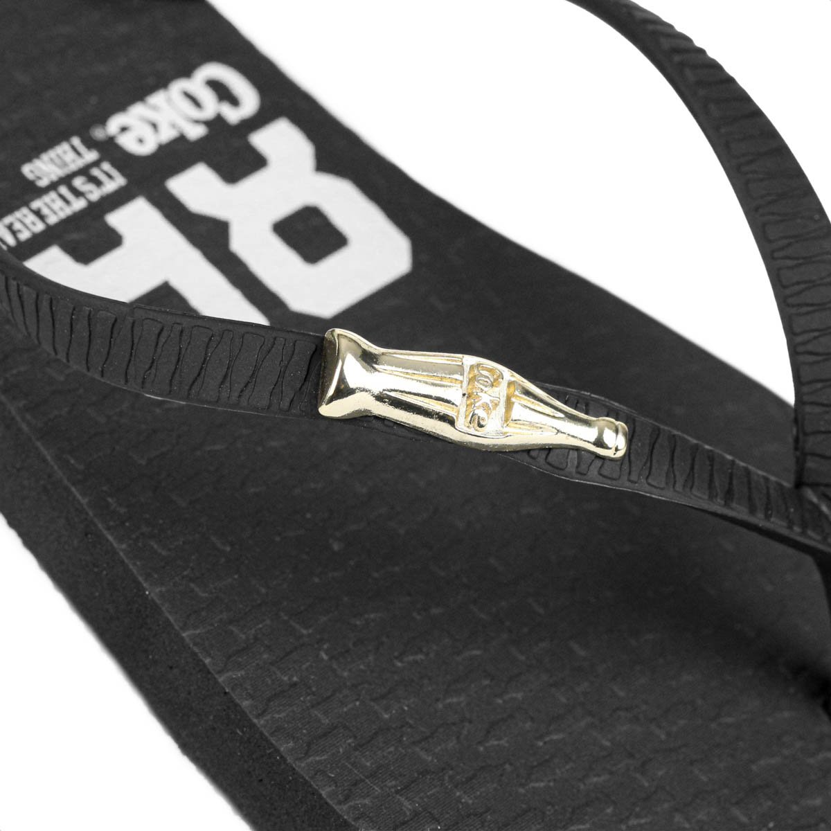 Chinelo Coca Cola Sprint Preto e Branco - Feminino Preto 7