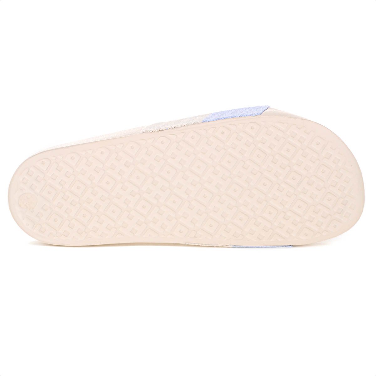 Chinelo Brizza Arezzo Slide Knit Bicolor Off White e Azul - Feminino Branco 6