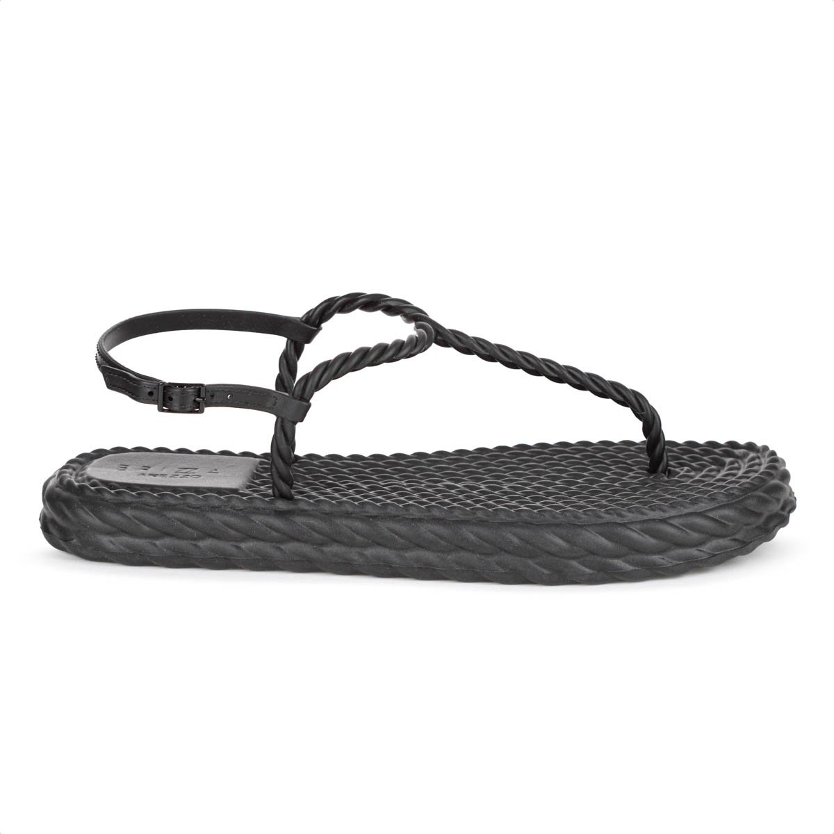 Sandalia Brizza Arezzo Thong Slim Marrocos Preto - Feminino Preto 4