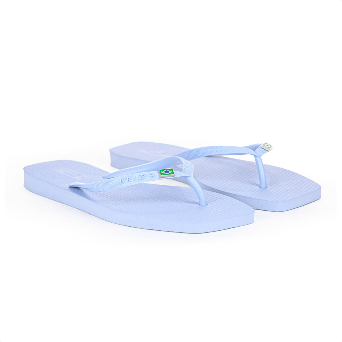 Chinelo Brizza Arezzo Bico Quadrado Square Brasil Azul - Feminino Azul 2