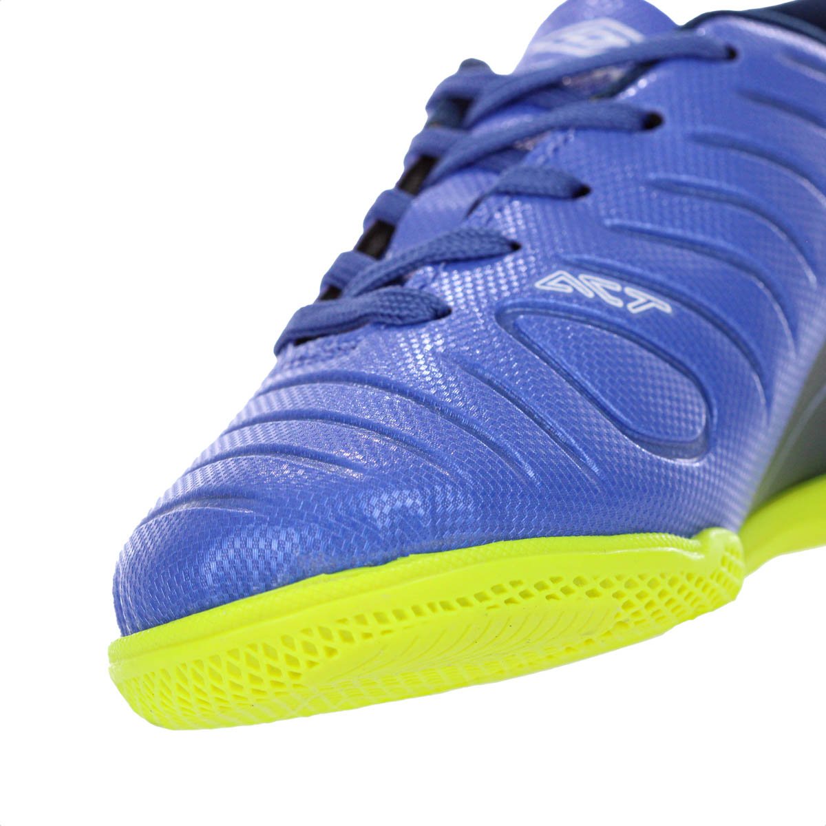 Chuteira Umbro Futsal Fifty VI Jr Azul e Verde Limao - Juvenil Azul 5