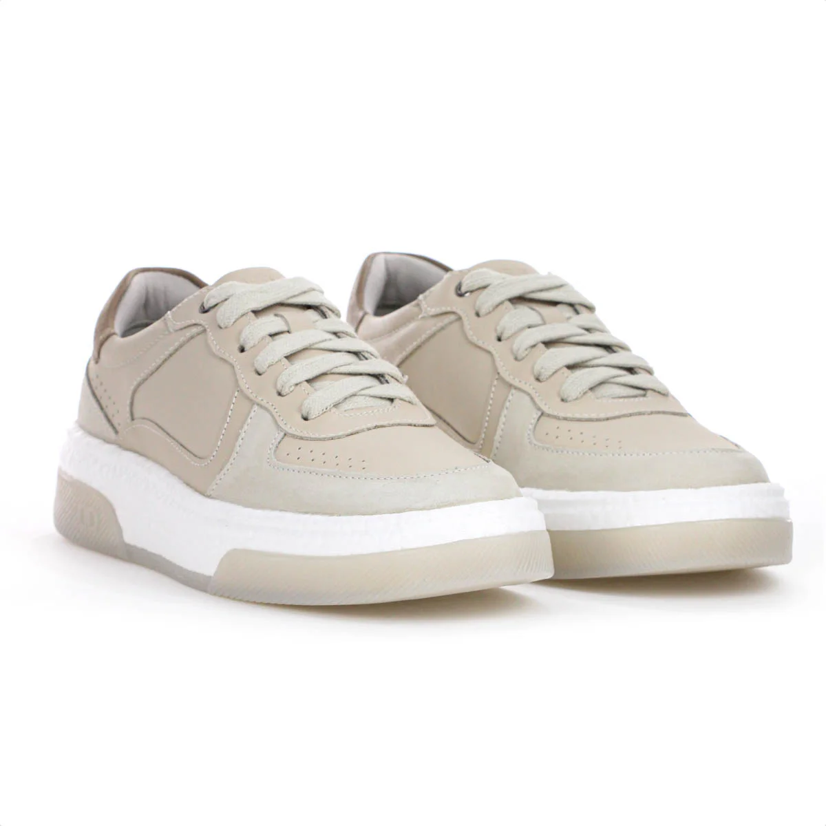 Tenis Democrata Denim Beat Pulse Camurca Creme - Masculino Bege 3