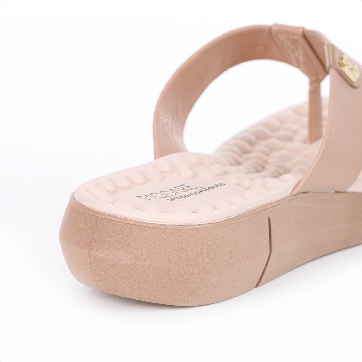 Sandalia Modare Tamanco Napa Floather Massageadora Nude - Feminino Bege 8