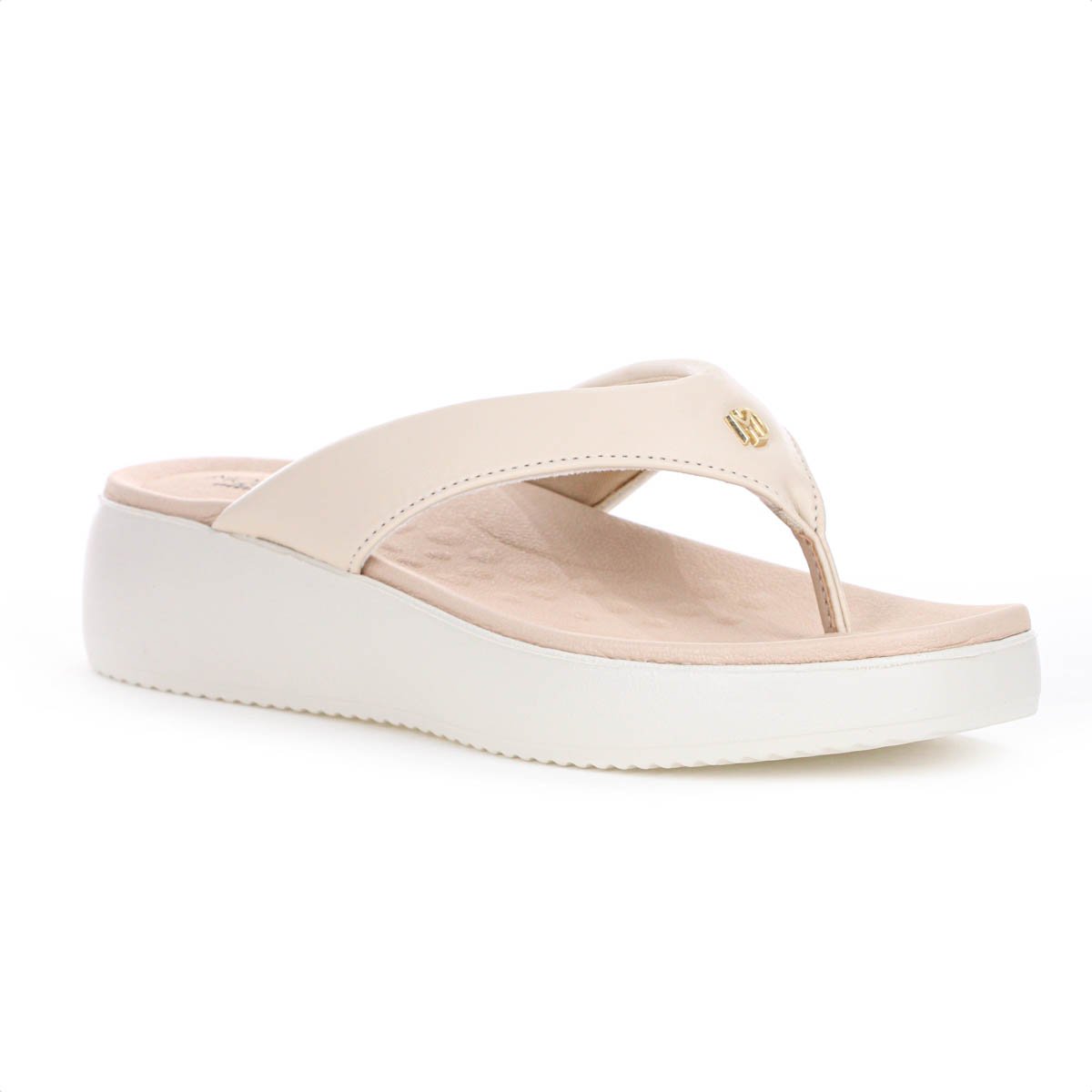 Sandalia Modare Tamanco Napa Pele Strech Creme - Feminino Branco 3