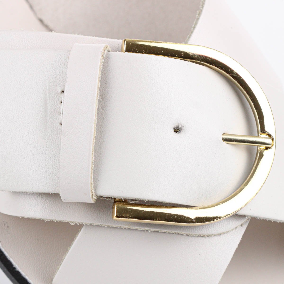 Rasteira Anacapri Tiras Cruzadas Fivela Couro Off White - Feminino Branco 7