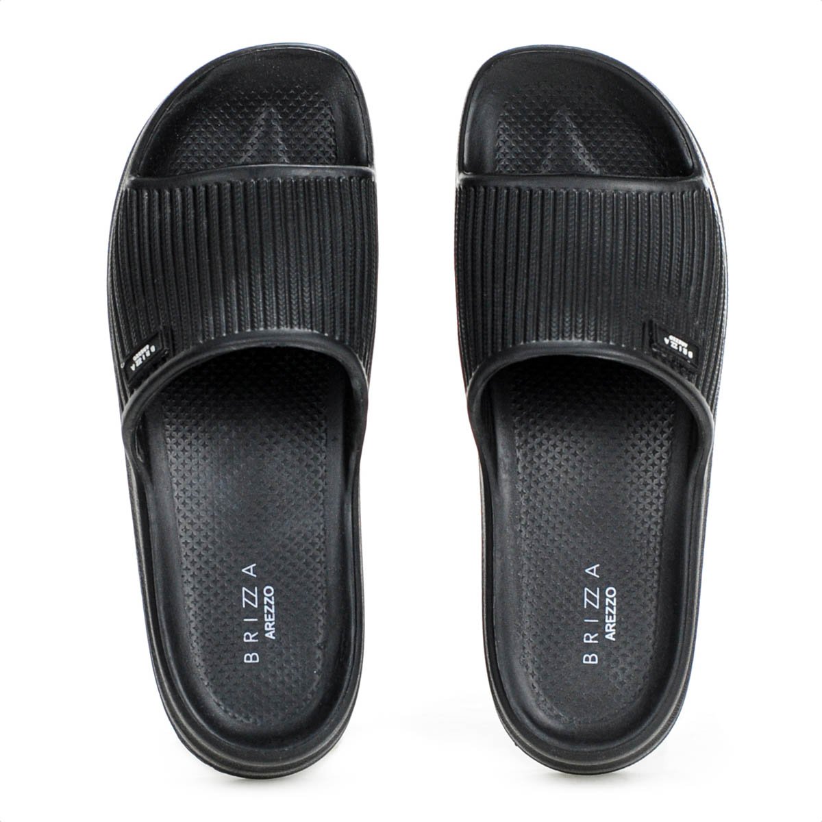 Chinelo Brizza Arezzo Slide Flatform Preto - Feminino Preto 7
