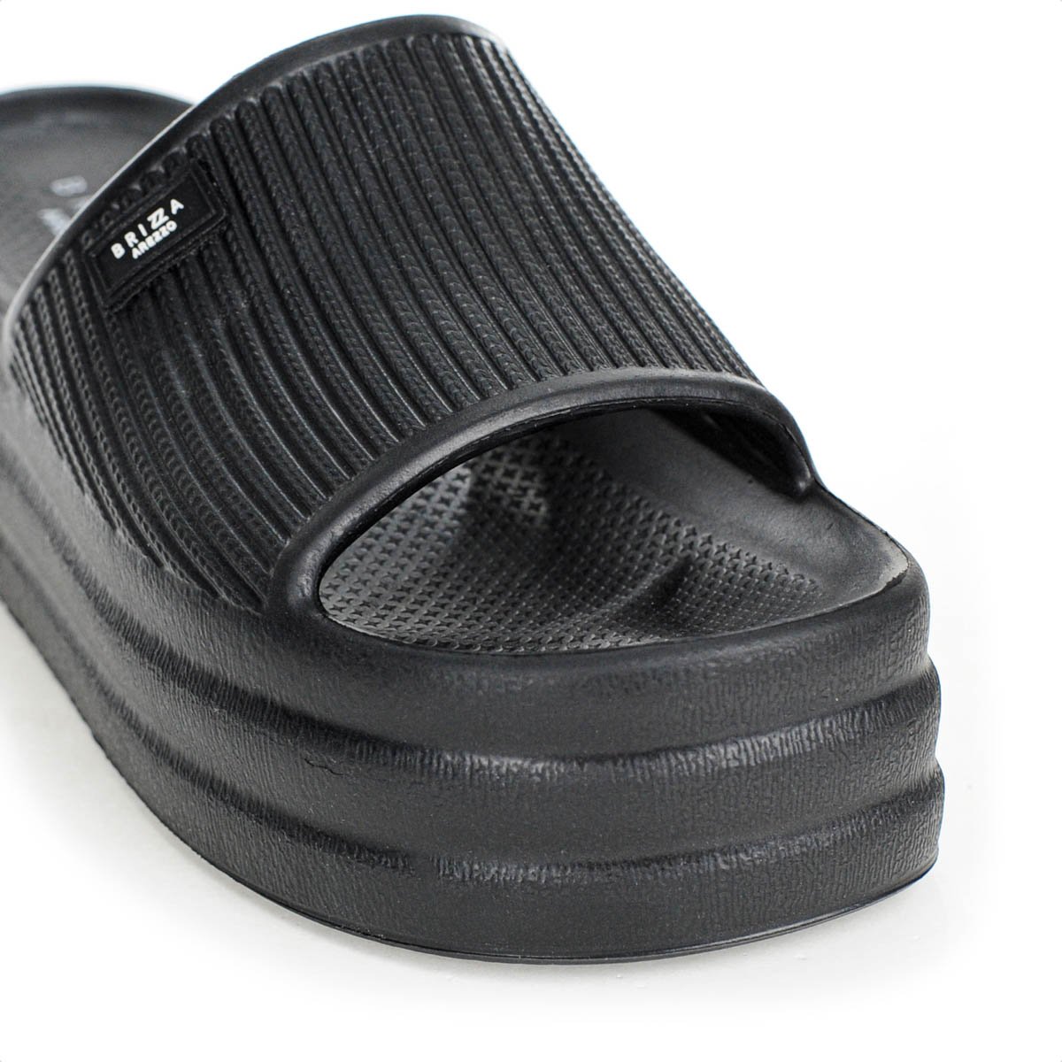 Chinelo Brizza Arezzo Slide Flatform Preto - Feminino Preto 8