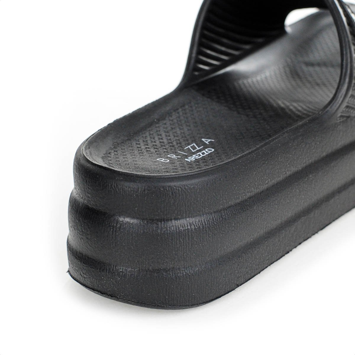 Chinelo Brizza Arezzo Slide Flatform Preto - Feminino Preto 9