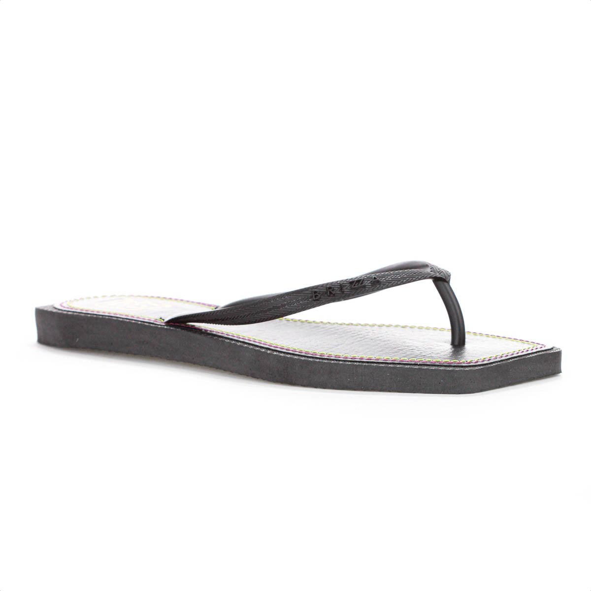 Chinelo Brizza Arezzo Square Recouro Eletrizzante Preto - Feminino Preto 3
