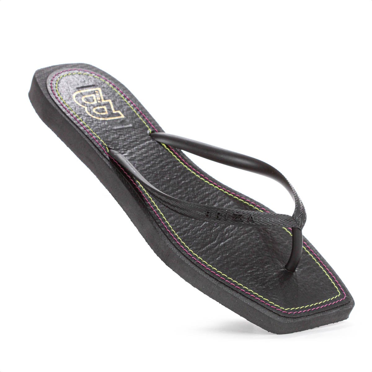 Chinelo Brizza Arezzo Square Recouro Eletrizzante Preto - Feminino Preto 7