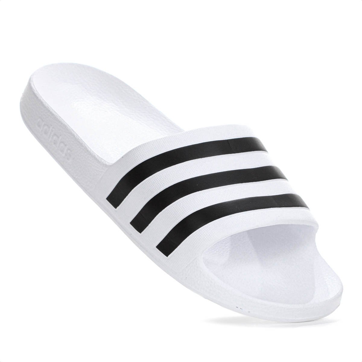 Chinelo Adidas Adilette Aqua Branco e Preto - Masculino Branco 6