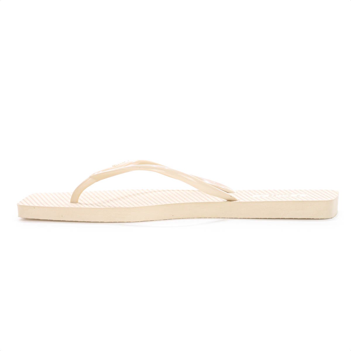 Chinelo Brizza Arezzo Bico Quadrado Tira Slim Bege - Feminino Bege 5