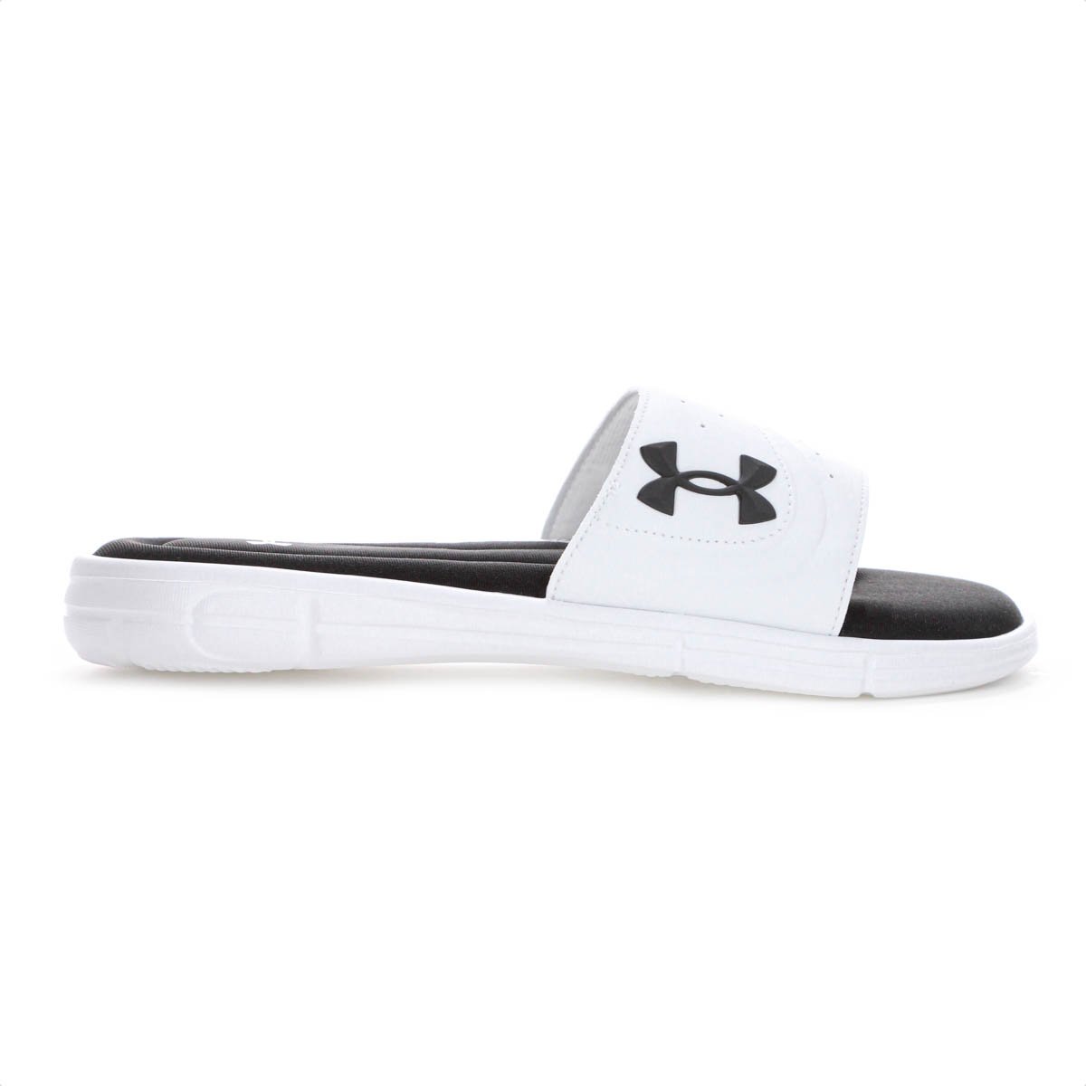 Chinelo Under Armour Slide Ignite Select Branco e Preto - Masculino Branco 2
