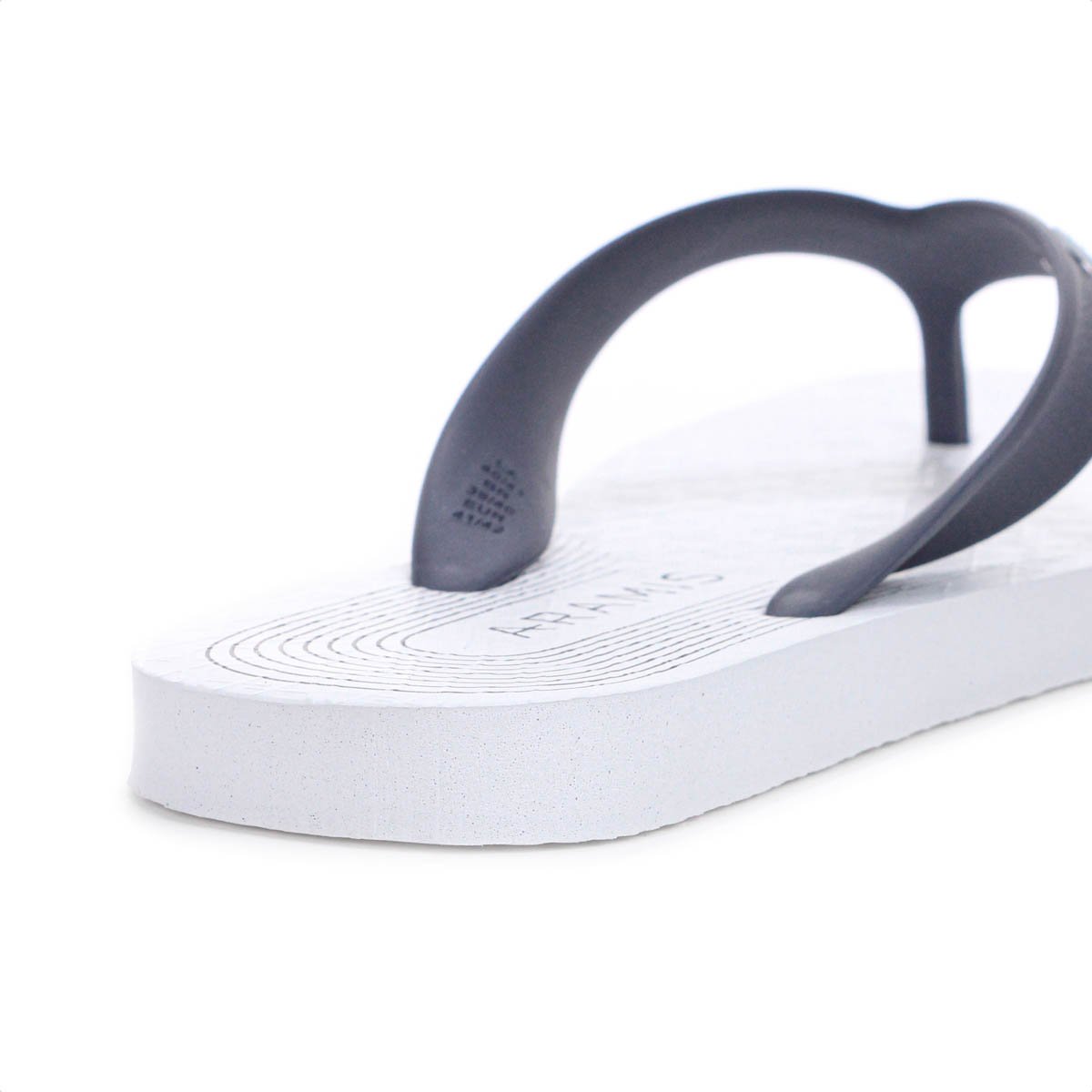 Chinelo Aramis Curves Branco e Marinho - Masculino Branco 9