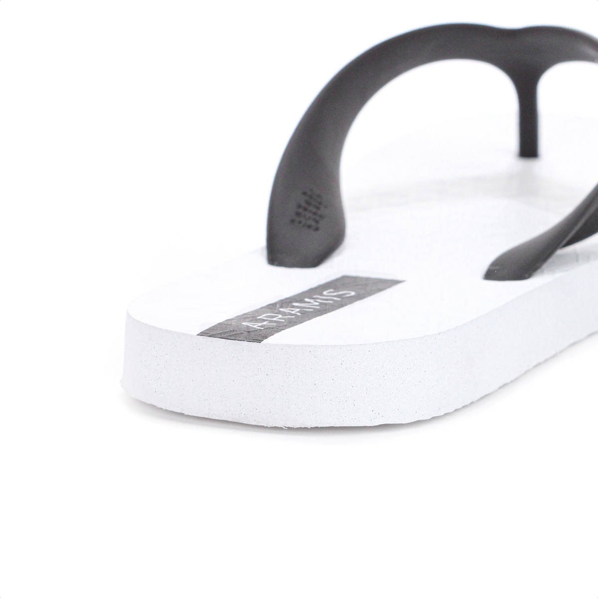 Chinelo Aramis Box Branco e Preto - Masculino Branco 8