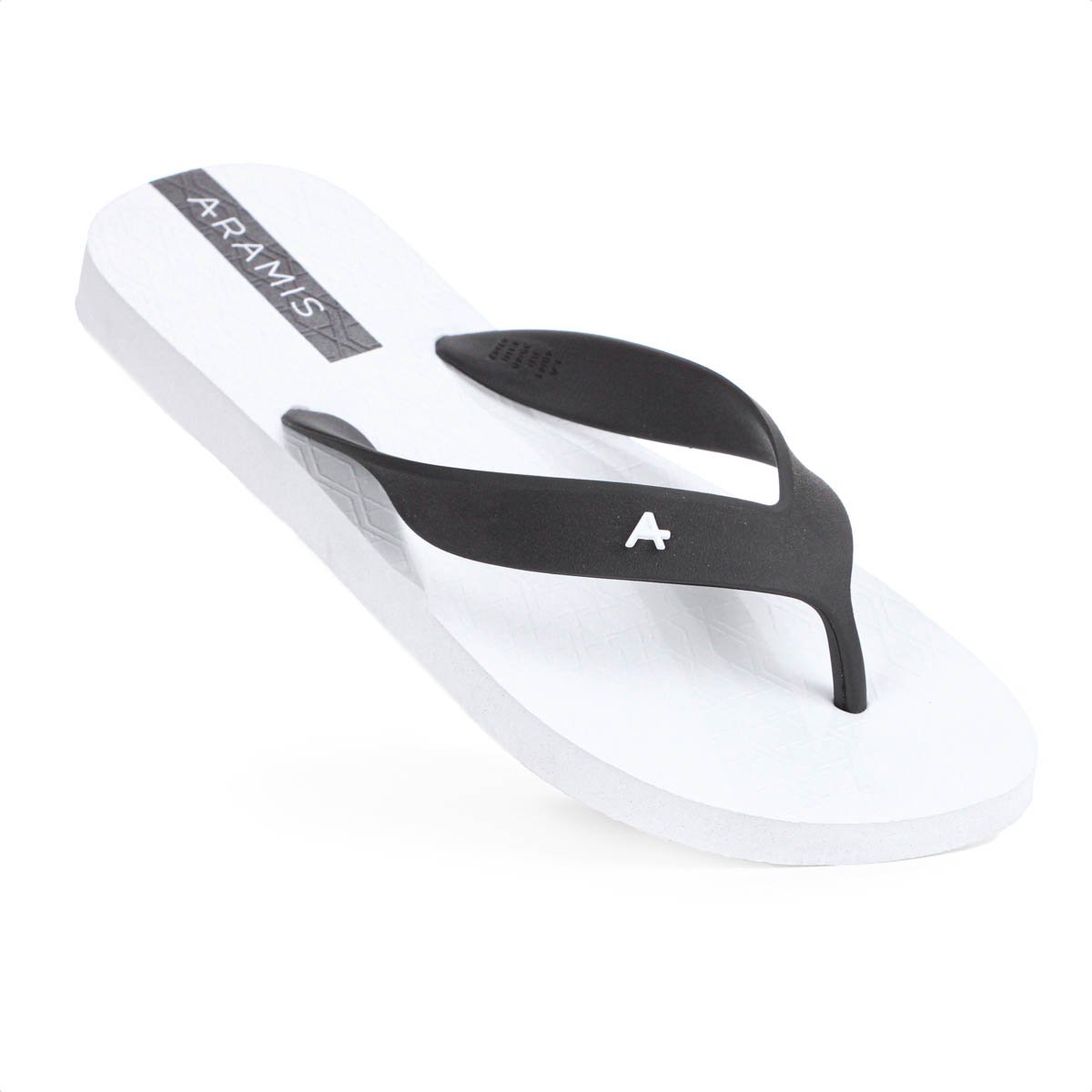 Chinelo Aramis Box Branco e Preto - Masculino Branco 9