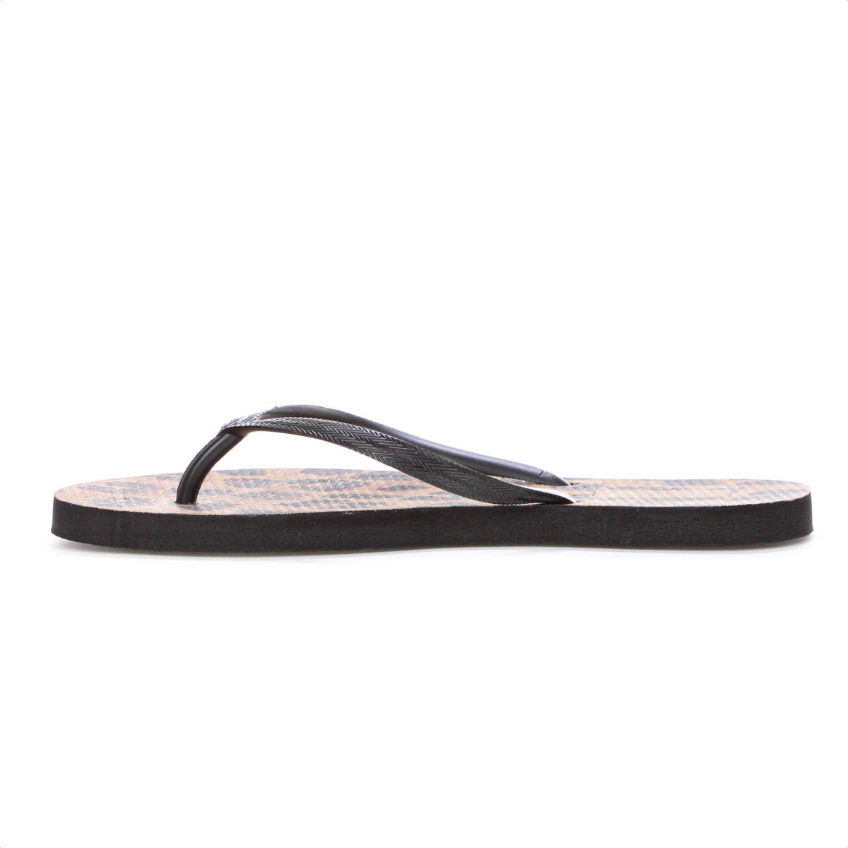 Chinelo Brizza Arezzo Animal Print Essential Preto e Marrom - Feminino Preto 5