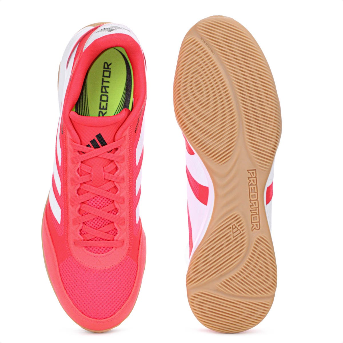 Chuteira Adidas Futsal Predator League Vermelho Coral e Branco - Masculino Vermelho 4