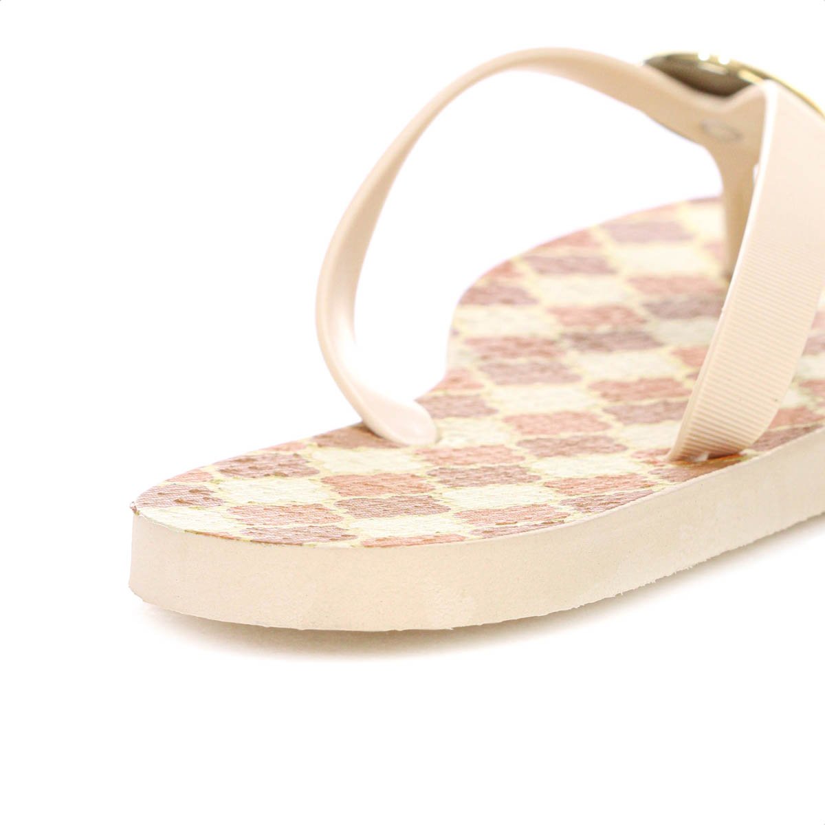 Chinelo Brizza Arezzo Estampado Off White e Laranja - Feminino Laranja 8