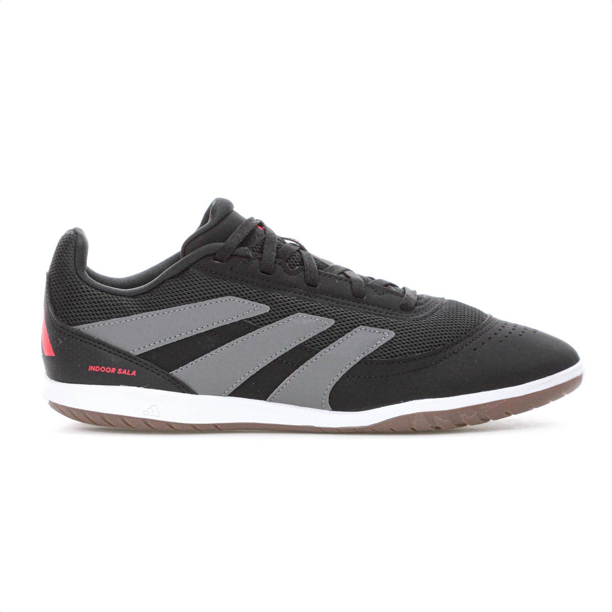 Chuteira Adidas Futsal Predator Club In Sala Preto Cinza e Vermelho - Masculino Preto 1