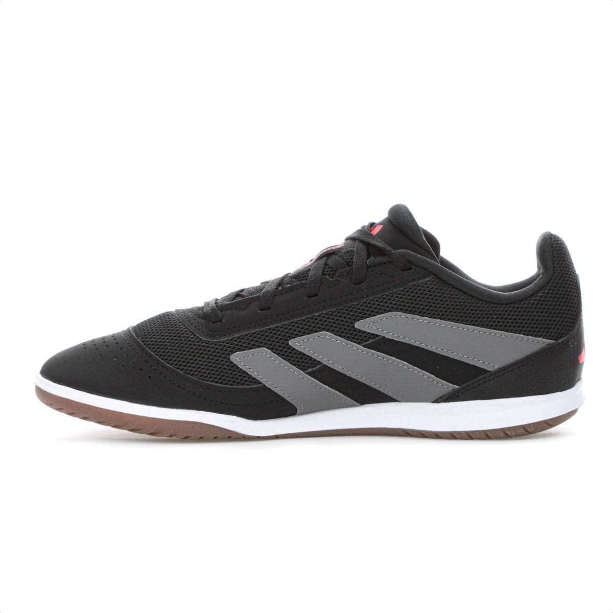 Chuteira Adidas Futsal Predator Club In Sala Preto Cinza e Vermelho - Masculino Preto 2