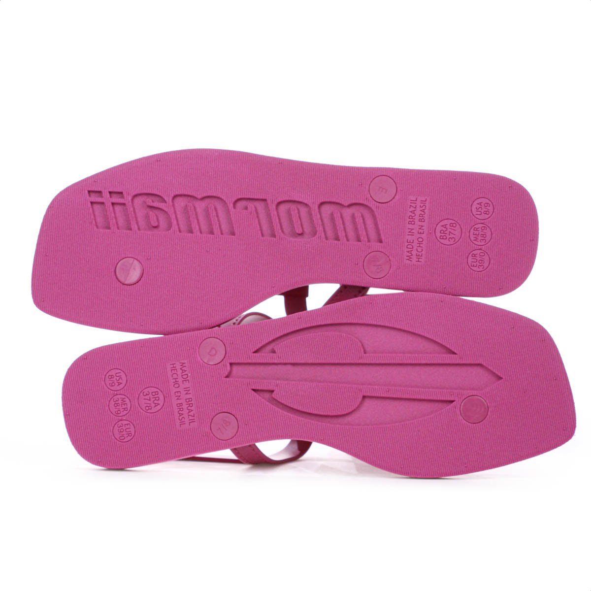 Sandalia Rasteira Mormaii Bico Quadrado Rosa - Feminino Rosa 6