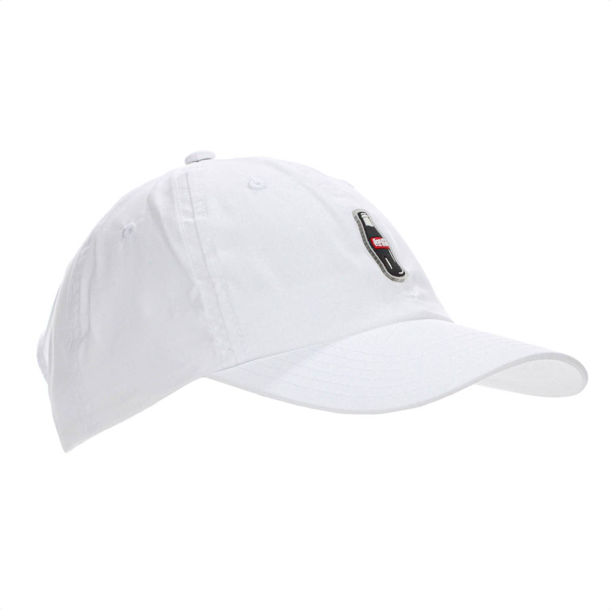 Bone Coca Cola Microfibra Garrafinha Aba Curva Branco - Unico Branco 3