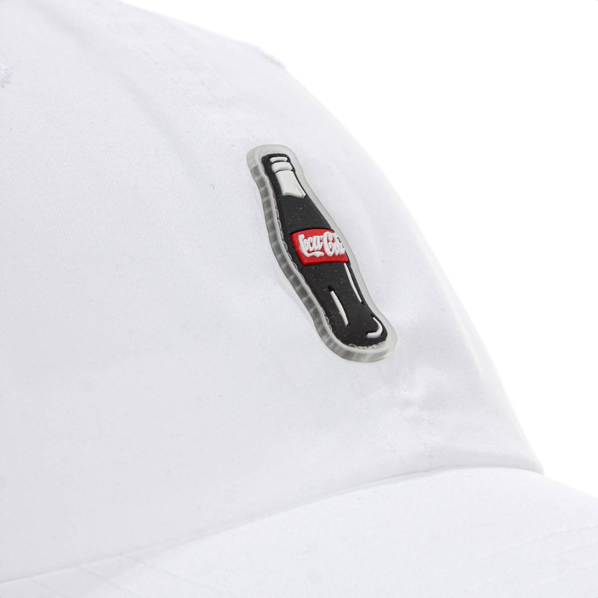 Bone Coca Cola Microfibra Garrafinha Aba Curva Branco - Unico Branco 4