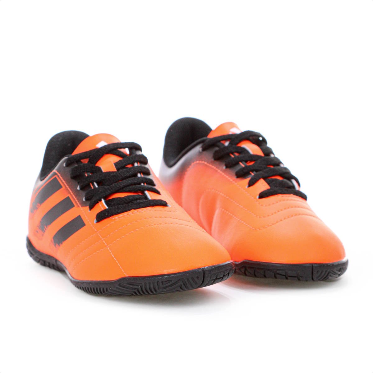 Chuteira Adidas Futsal Rabisco Jr Laranja e Preto - Juvenil                 Laranja 3