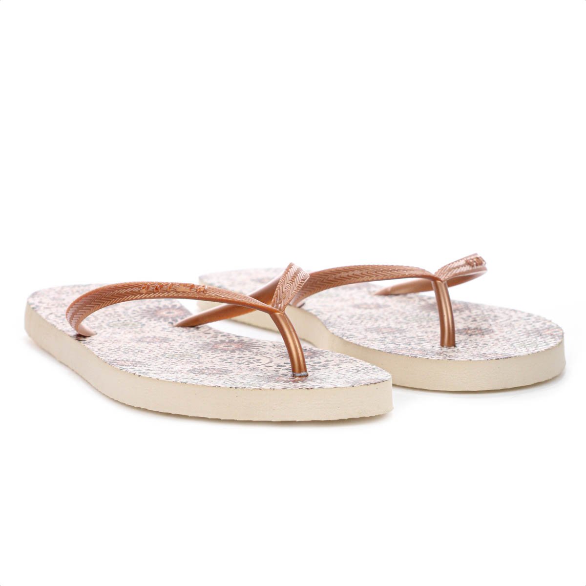 Chinelo Brizza Arezzo Estampa Marrocos Marrom - Feminino Marrom 2