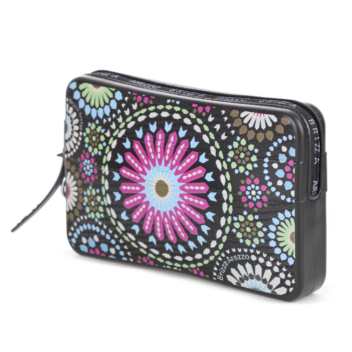 Bolsa Clutch Brizza Arezzo Estampa Alca Malu Preto - Feminino Preto 3