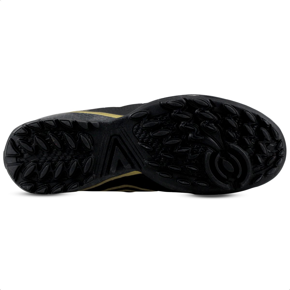 Chuteira Umbro Society Attak Eternal Preto e Dourado - Masculino Preto 6