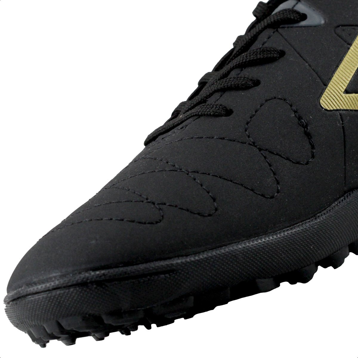 Chuteira Umbro Society Attak Eternal Preto e Dourado - Masculino Preto 7