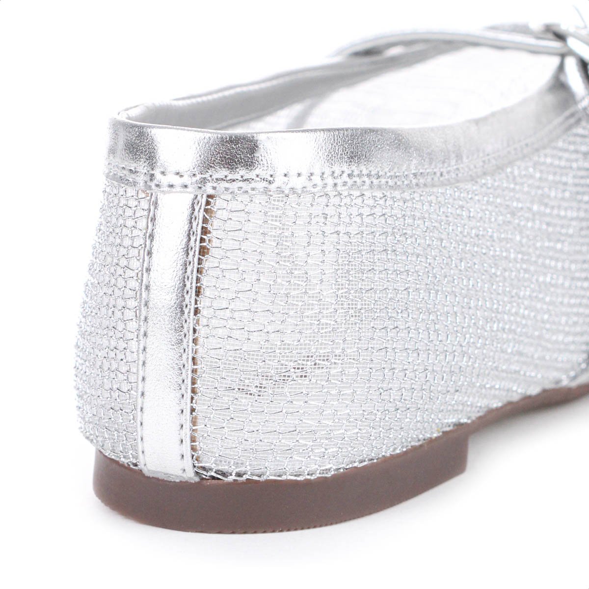 Sapatilha Anacapri Tela Brigitte Glamour Prata - Feminino Prata 8