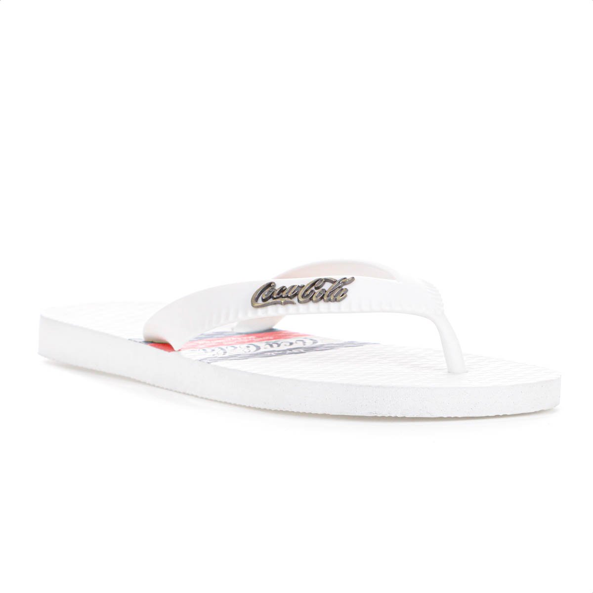 Chinelo Coca Cola Andale Branco Azul e Vermelho - Masculino Branco 3