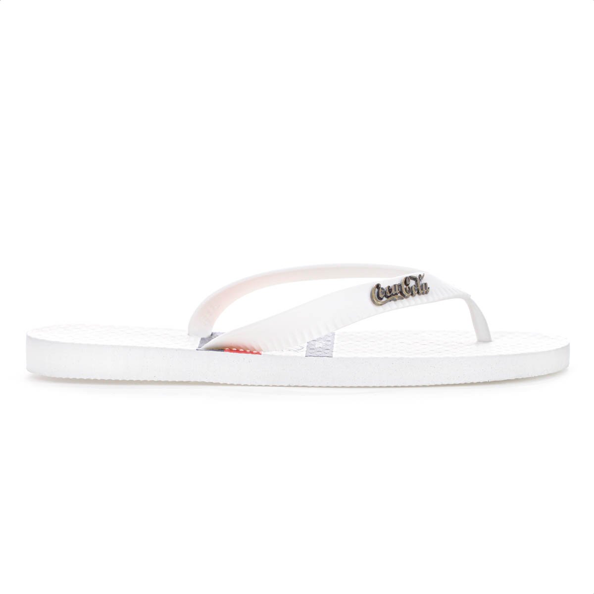 Chinelo Coca Cola Andale Branco Azul e Vermelho - Masculino Branco 4