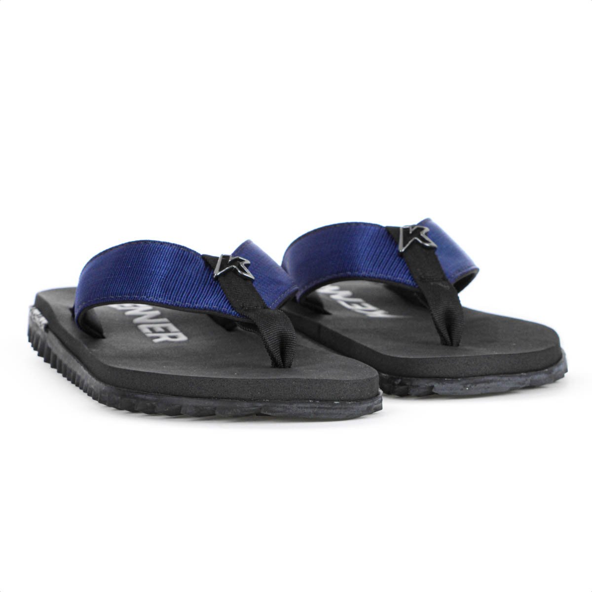 Chinelo Kenner Kivah TKS Preto e Azul - Masculino Preto 2