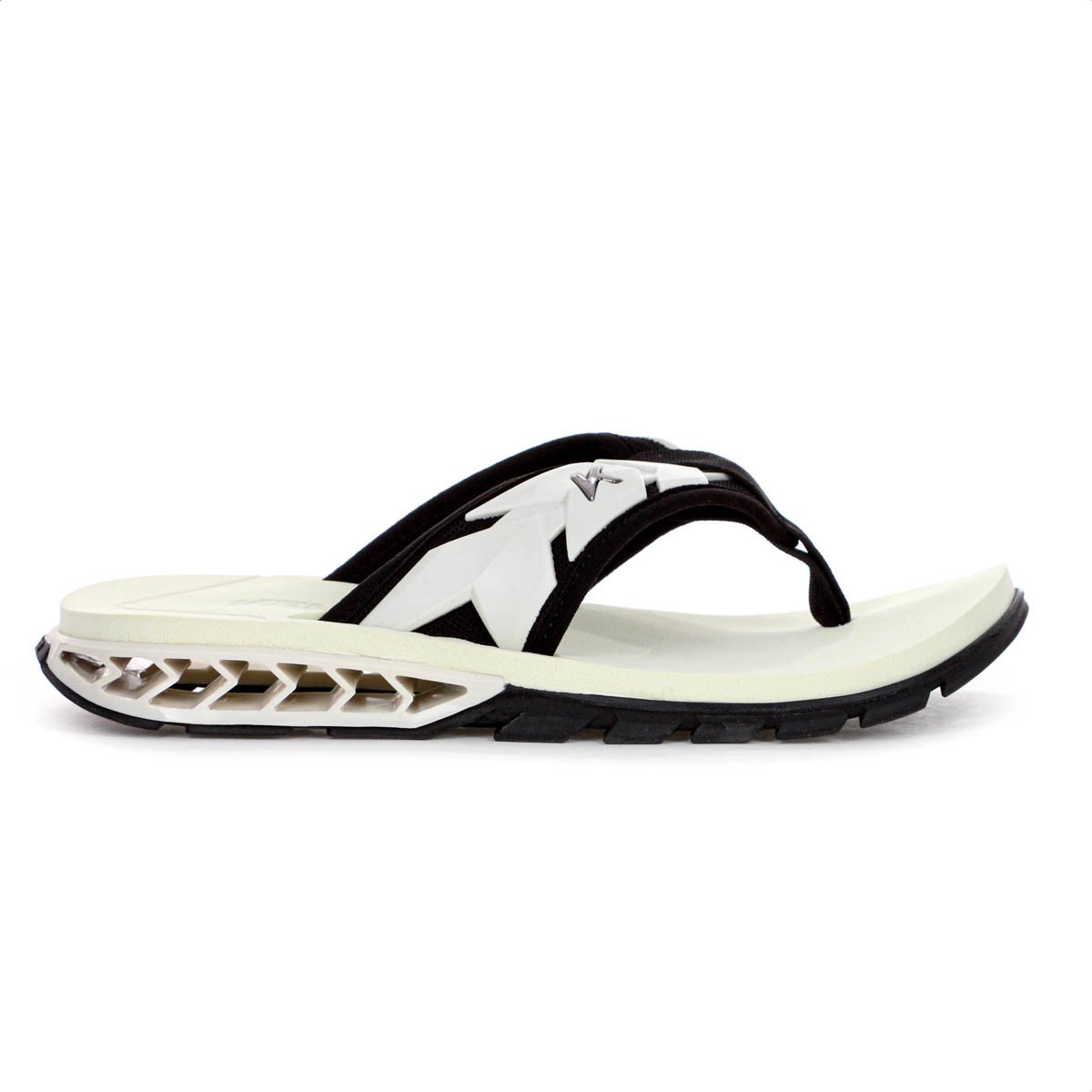 Chinelo Kenner Rakka Ultra Force Off White e Preto Masculino Off