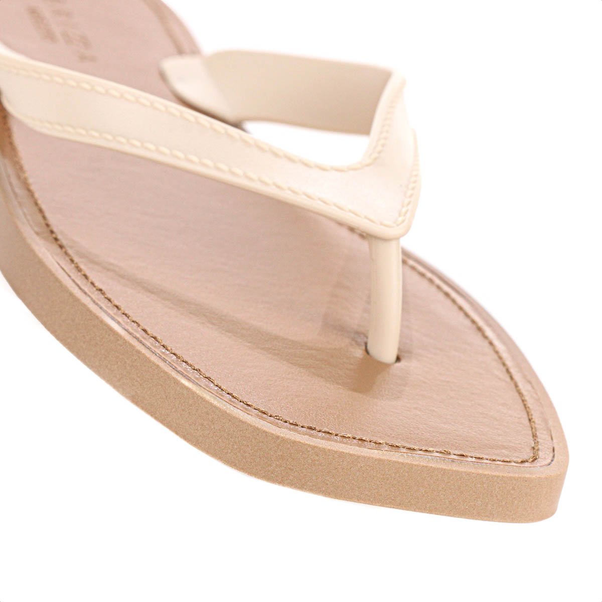 Chinelo Brizza Arezzo Tira V Bege e Marrom - Feminino Bege 7