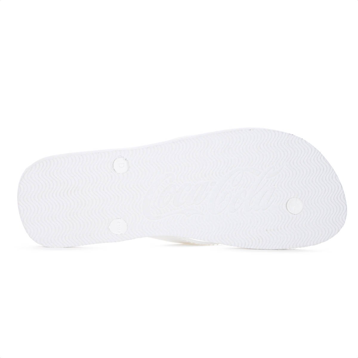 Chinelo Coca Cola Block Branco e Cinza - Juvenil Branco 7