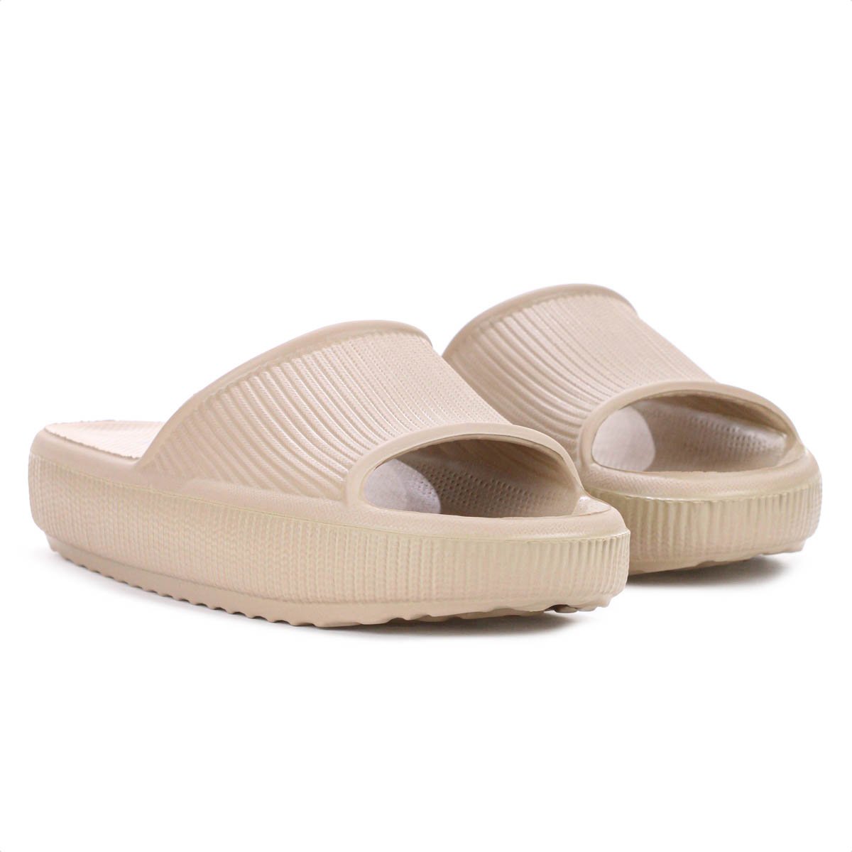 Chinelo Anacapri Nuvem Texturizado Injetado Bege - Feminino Bege 3